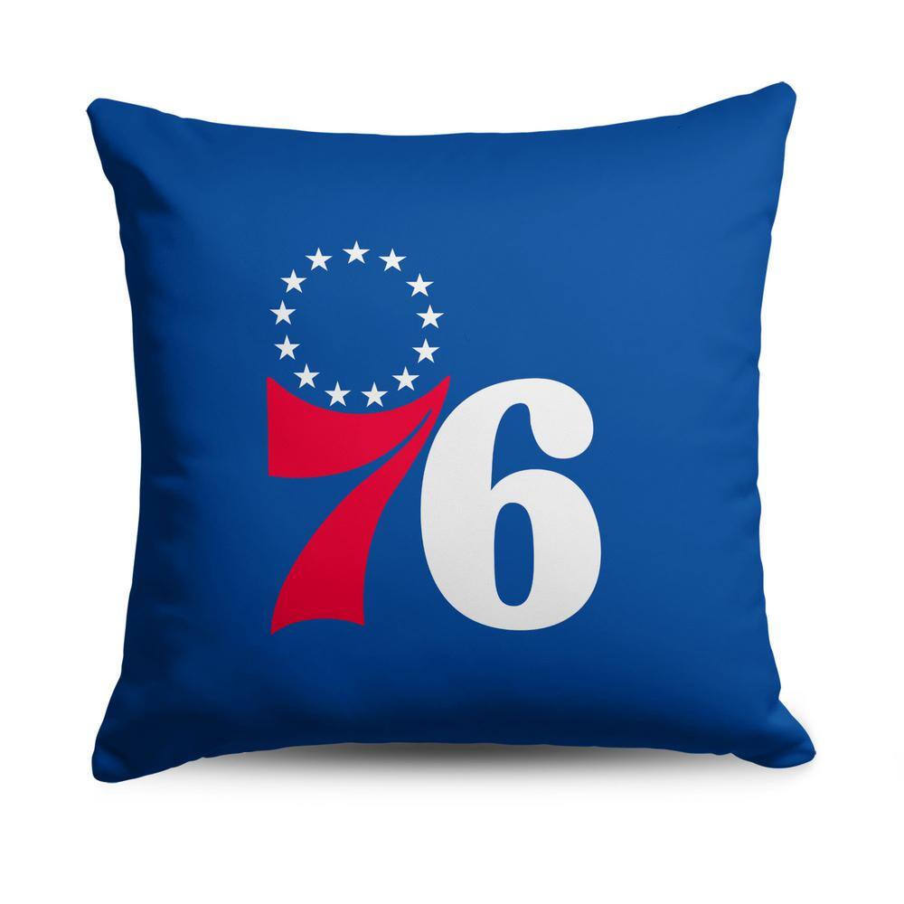 NBA 76ERS Double Down Printed Multicolor Throw Pillow 18x18 price history on PriceWatchPro