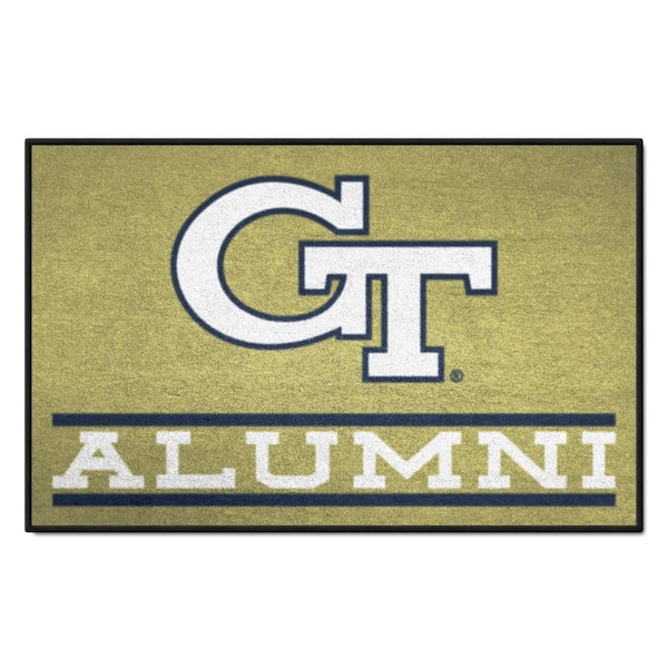 FANMATS Georgia Tech Gold 2 ft. x 3 ft. Alumni Starter Mat Accent Rug