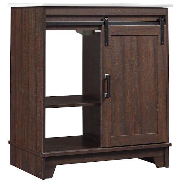 Twin Star Home 30 in. W x 20 in. D Bath Vanity in Saw Cut