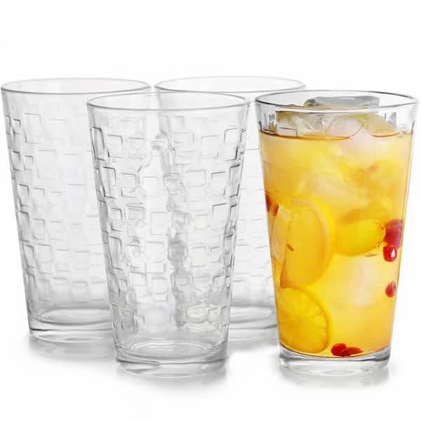 StyleWell 17 oz. and 10 oz. Glass Tumblers (Set of 16) P7778 - The Home  Depot