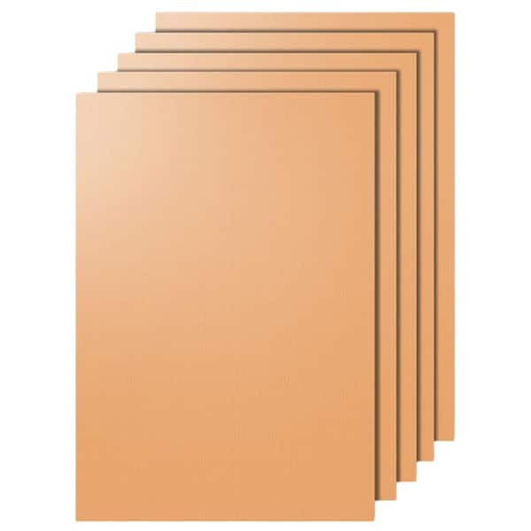 15.75 in. x 13 in. Copper Grill Mat Set with Non-Stick for Electric Grills, Outdoor Grilling and Baking (5-Pack)