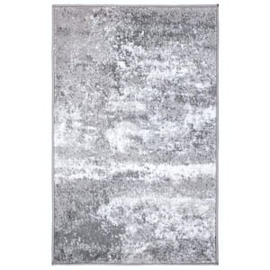 Moderns Shades Abstract Gray 2 ft. x 3 ft. Area Rug