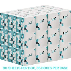 VPG Select Embossed 2-Ply Facial Tissue (90-Sheets per Cube Box, 36-Boxes per Case)