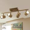 Zevni 1.6 Ft. 4-light Brass Gold Modern Track Lighting Kits Linear 