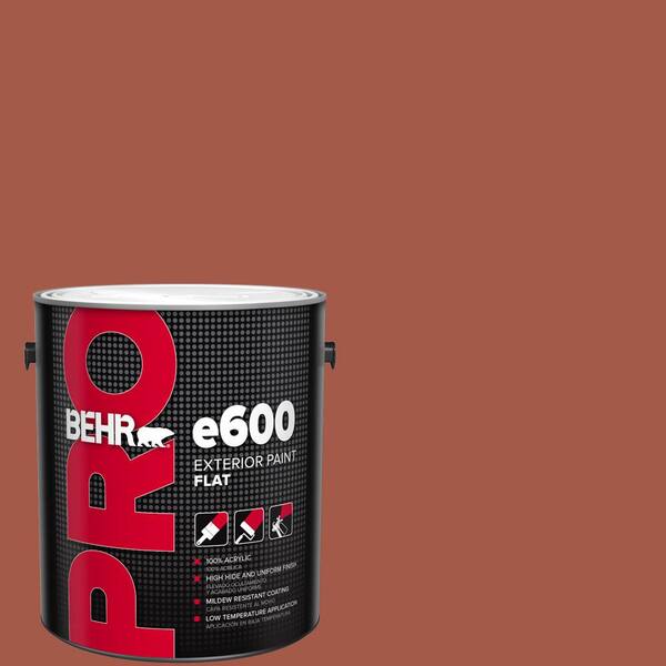 1 gal. #PPU2-15 Cajun Red Flat Exterior Paint