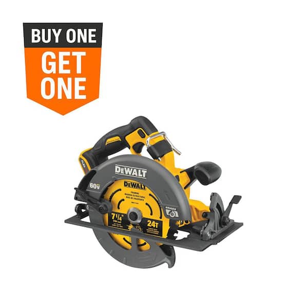 FLEXVOLT 60V MAX Cordless Brushless 7-1/4 in. Circular Saw with Brake (Tool Only)