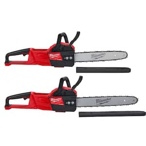M18 FUEL 14 in. 18V Lithium-Ion Electric Battery Chainsaw & M18 FUEL 16 in. Electric Battery Chainsaw (2-Tool)