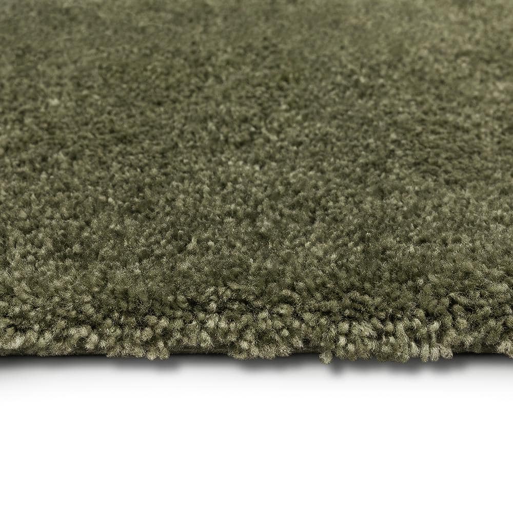 Ivy Green Plush Micro Polyester Bath Rug 17" x 24"