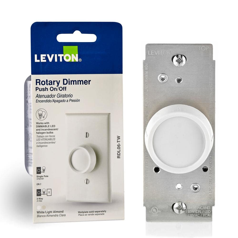 Wall Mount Rotary LED Dimmer Switch for Dimmable Strip Lights