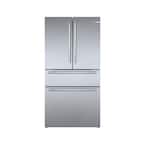 800 Series 36 in. 21 cu ft Smart Counter Depth French Door Bar Handle Refrigerator in Stainless Steel with Ice and Water