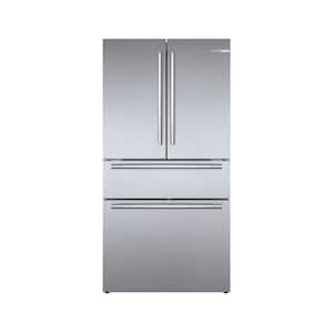 800 Series 36 in. 21 cu ft Smart Counter Depth French Door Bar Handle Refrigerator in Stainless Steel with Ice and Water