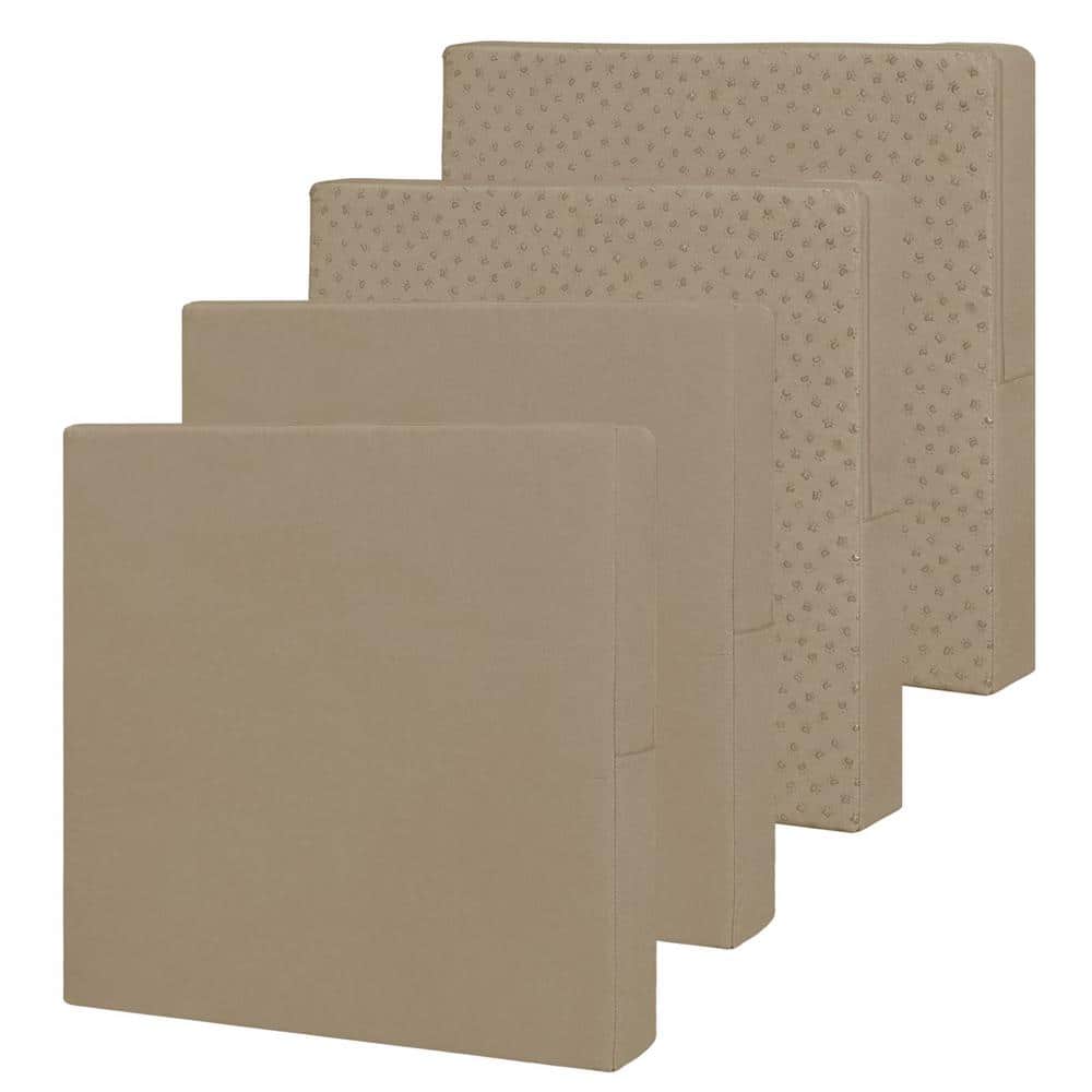 24 in. x 24 in. x 4 in. Waterproof Replacement Non-Slip Outdoor Seat Cushion Covers for Patio Garden, Khaki (4-Pack) price history on PriceWatchPro