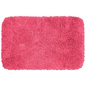 Jazz Pink 24 in. x 40 in. Washable Bathroom Accent Rug
