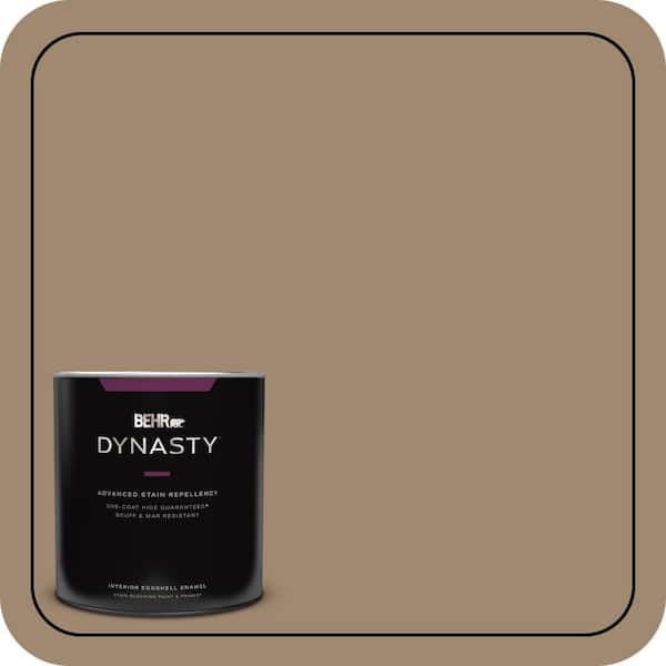 BEHR DYNASTY 1 qt. #700D-5 Toffee Crunch One-Coat Hide Eggshell Enamel Interior Stain-Blocking Paint and Primer