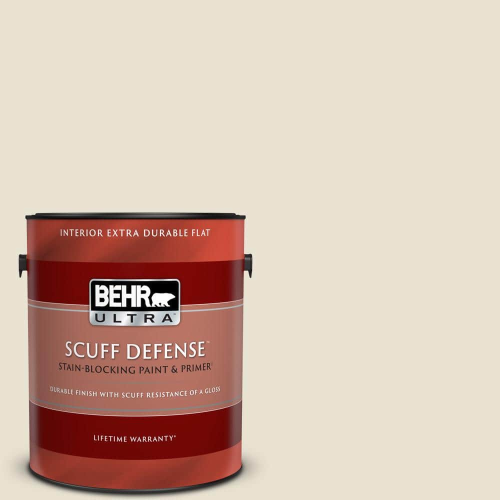 BEHR ULTRA 1 Gal BXC 62 Alabaster Extra Durable Flat Interior Paint   Alabaster Behr Ultra Paint Colors 172001 64 1000 