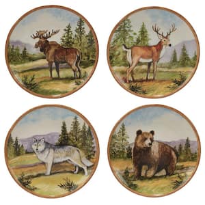 Mountain Summit Assorted Colors Dinner Plate (Set of 4)