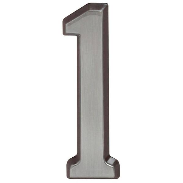 Whitehall Products 4 in. Brushed Nickel Number 1