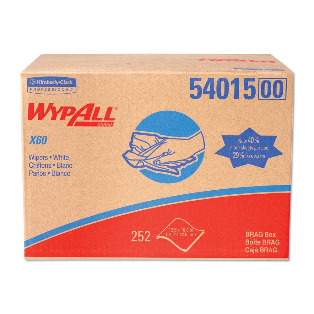 WYPALL X60 Cloths, 16.8 in. x 121/2 in., 252/Carton KCC54015 The