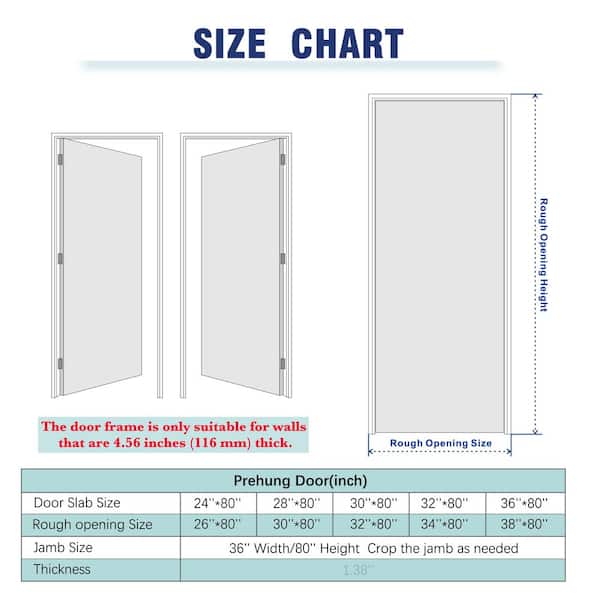 30 in. x 80 in. 3 Panel, Solid Core, White Primed Prehung Interior Door Left-Handed with Assemble Jamb & Handle