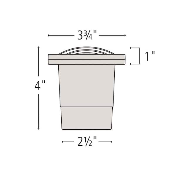 Low-Voltage 20-Watt Matte Bronze Hardy Island Directional Top Cast Brass Well Light Low-Voltage 20-Watt Matte Bronze Hardy Island Directional Top Cast Brass Well Light