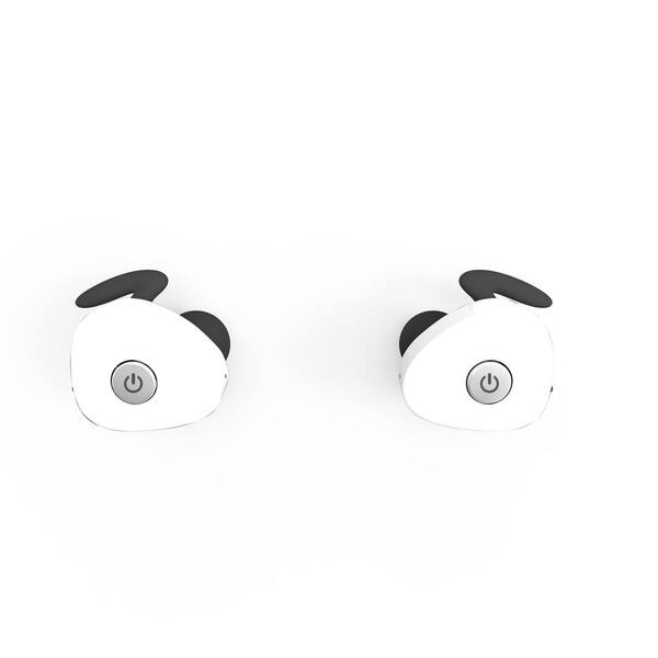BEM Wireless NKD50 100% Wireless Earbuds, Pearl White