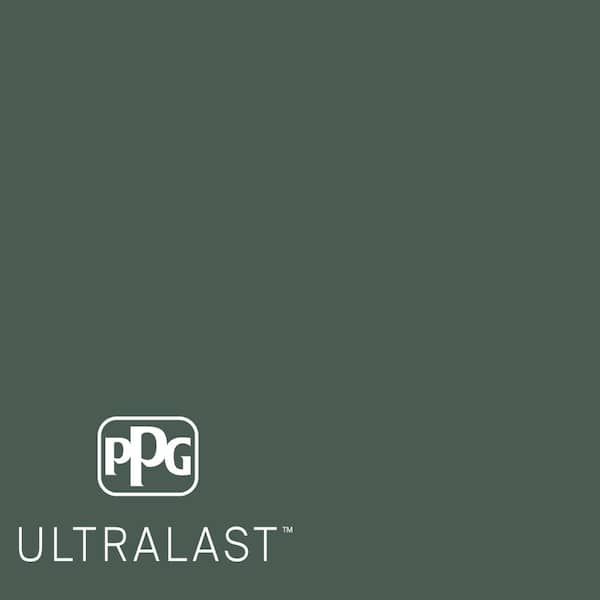 PPG UltraLast 1 qt. #PPG1136-7 Dark Green Velvet Semi-Gloss Interior Paint and Primer