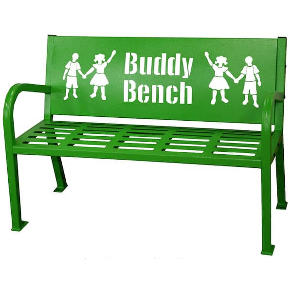 Paris 4 ft. Green Buddy Bench