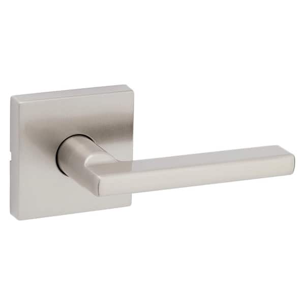 Kwikset Halifax Square Satin Nickel Hall/Closet Door Lever