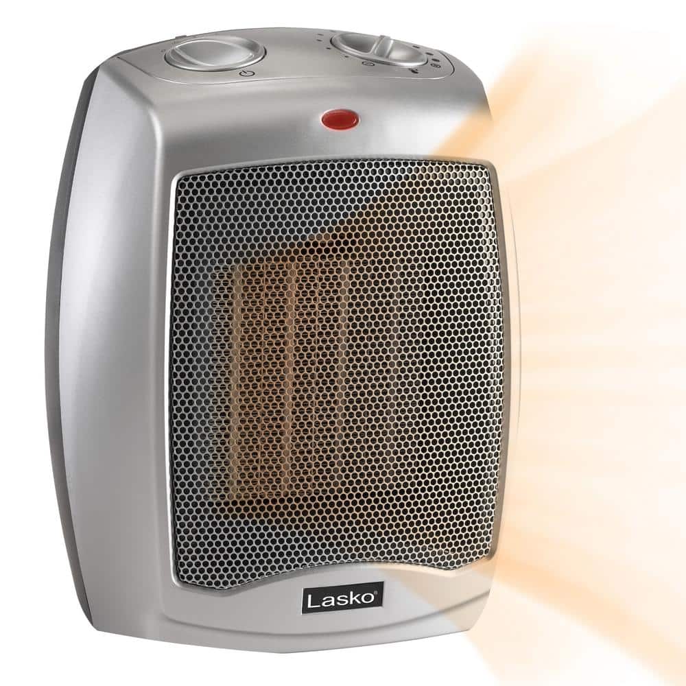 KISSAIR Compact 950W/1500W Space Heater with Thermostat - ETL Certified  Ceramic Portable Heater Fan, Ideal for Home/Dorm/Office/Apartment, White 