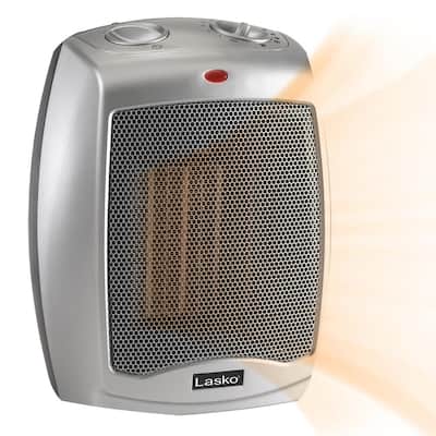 Compact 9.2 in. 1500-Watt Electric Ceramic Space Heater with Automatic Overheat Protection