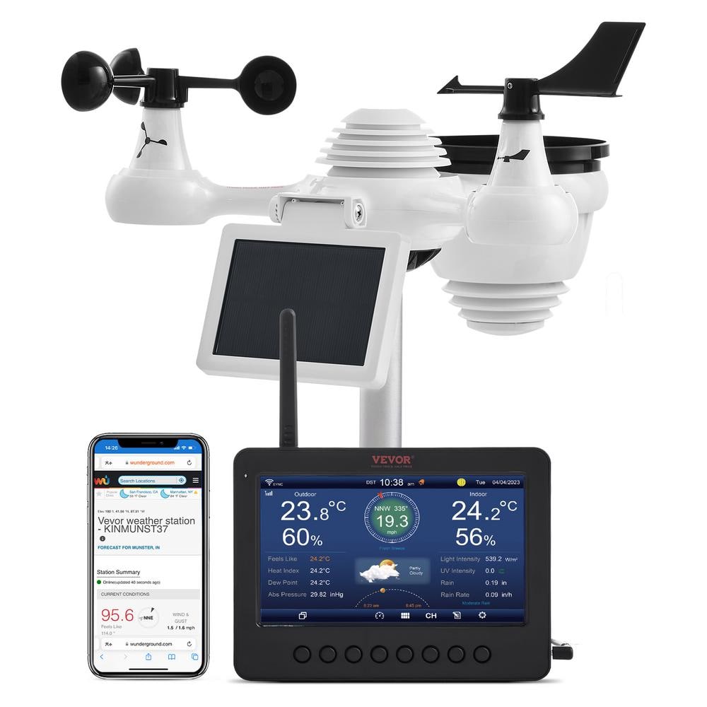 Reviews for VEVOR 7 in. 1 WiFi Weather Station 7 in. TFT Display