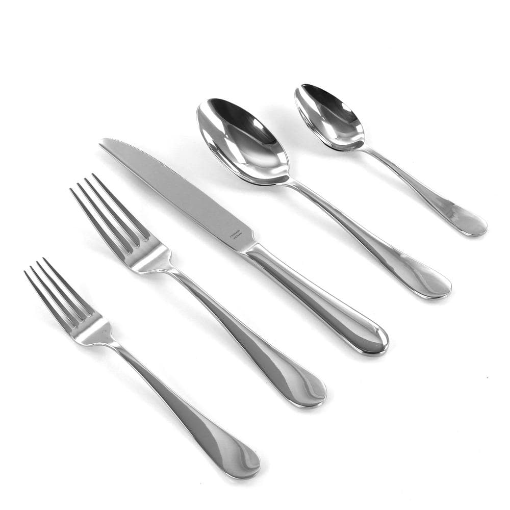 Elegant Stainless Steel 20-Piece Flatware Set