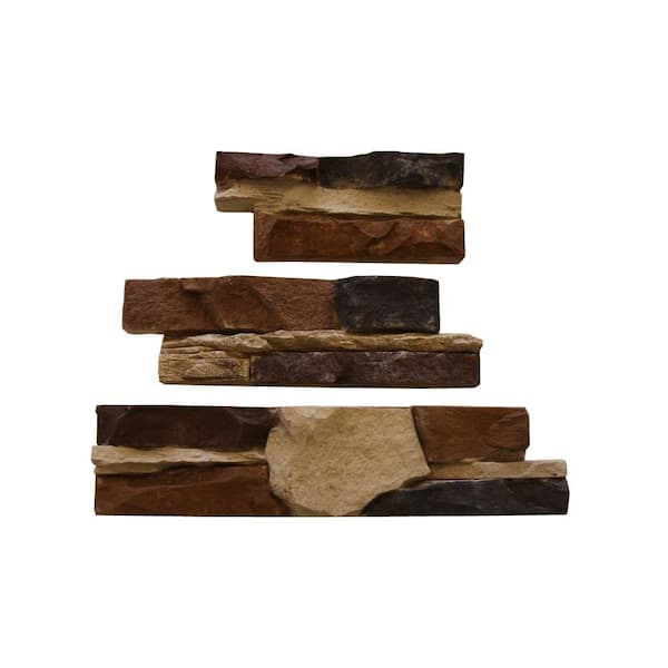 Native Custom Stone Go-Stone #17 Cedar Creek Flats 4 in. x 8 in., 4 in. x 12 in., 4 in. x 16 in. Stone Panels (5 sq. ft./Box)