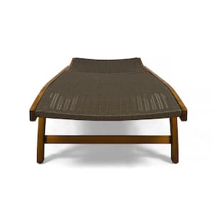 Colby Teak 2-Piece Acacia Wood Outdoor Chaise Lounge