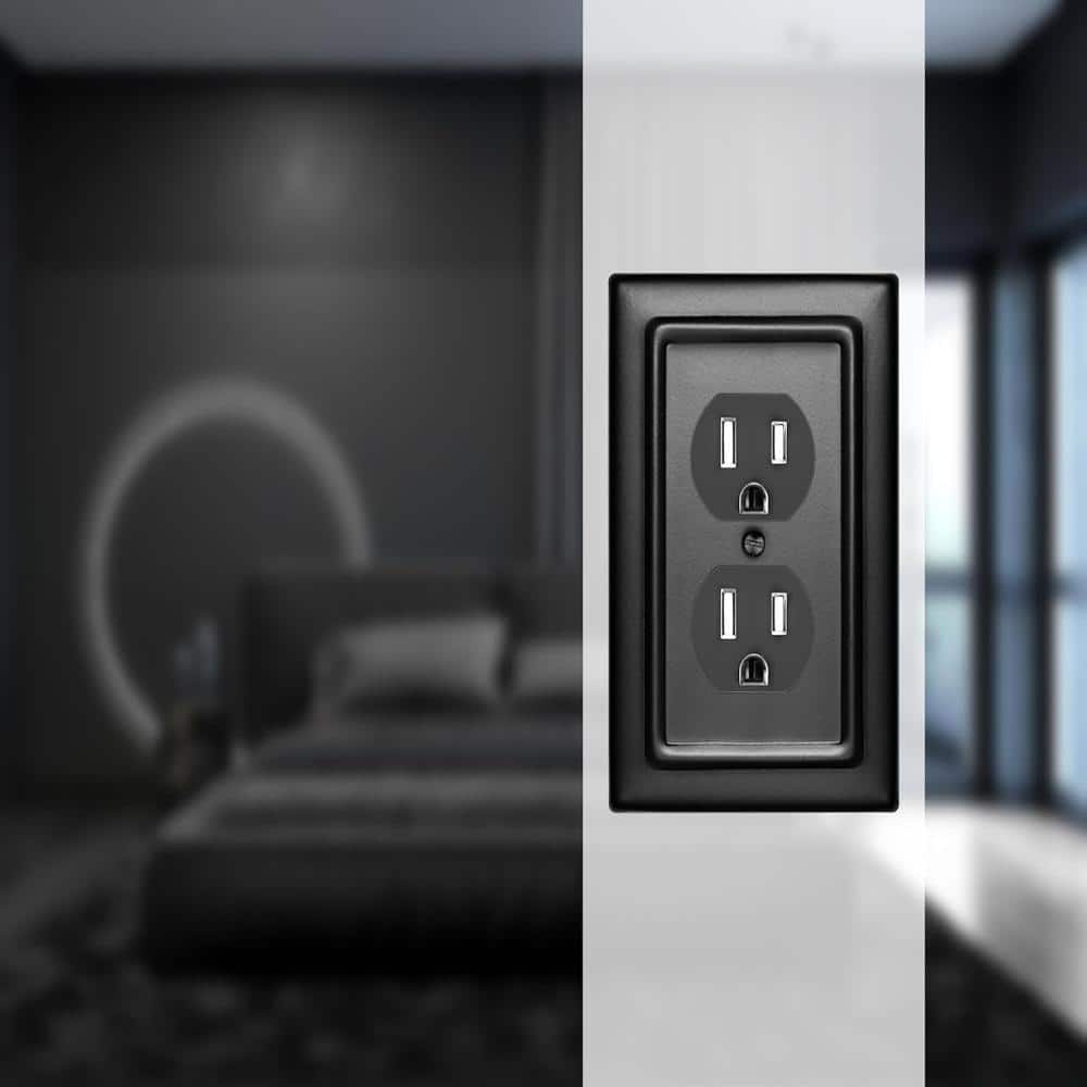 Architectural 1-Gang Matte Black Duplex / Outlet Metal Wall Plate (3-Pack) price history on PriceWatchPro