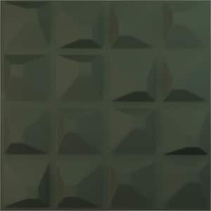 19 5/8 in. x 19 5/8 in. Tristan EnduraWall Decorative 3D Wall Panel, Satin Hunt Club Green (12-Pack for 32.04 Sq. Ft.)
