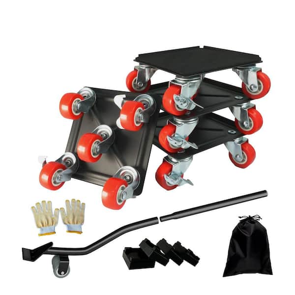 Total 1200 lbs. Furniture Movers, 5-Wheels Furniture Lift Mover Tool Set with 5-Wheels for Sofa Fridge