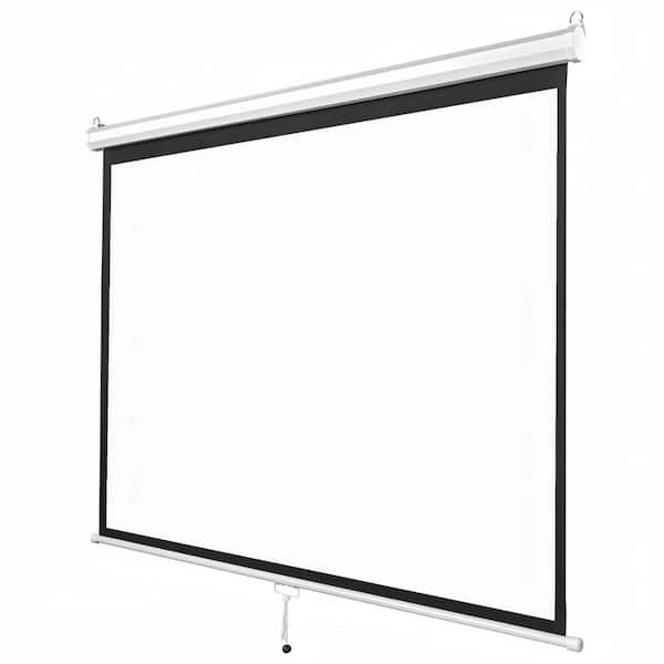 phyfalip 72 in. Manual Pull-Down Projector Screen (Diagonal 4:3)