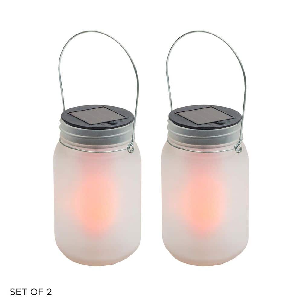 ライト・ランタン LED spotlight set of 2 Westinghouse Solar 3.7 Volt Black LED Spotlight with Color