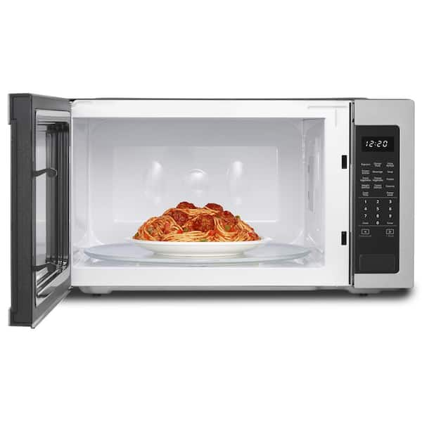 Whirlpool 2.2 cu. ft. Countertop Microwave in White with 1,200-Watt Cooking  Power WMC50522HW - The Home Depot