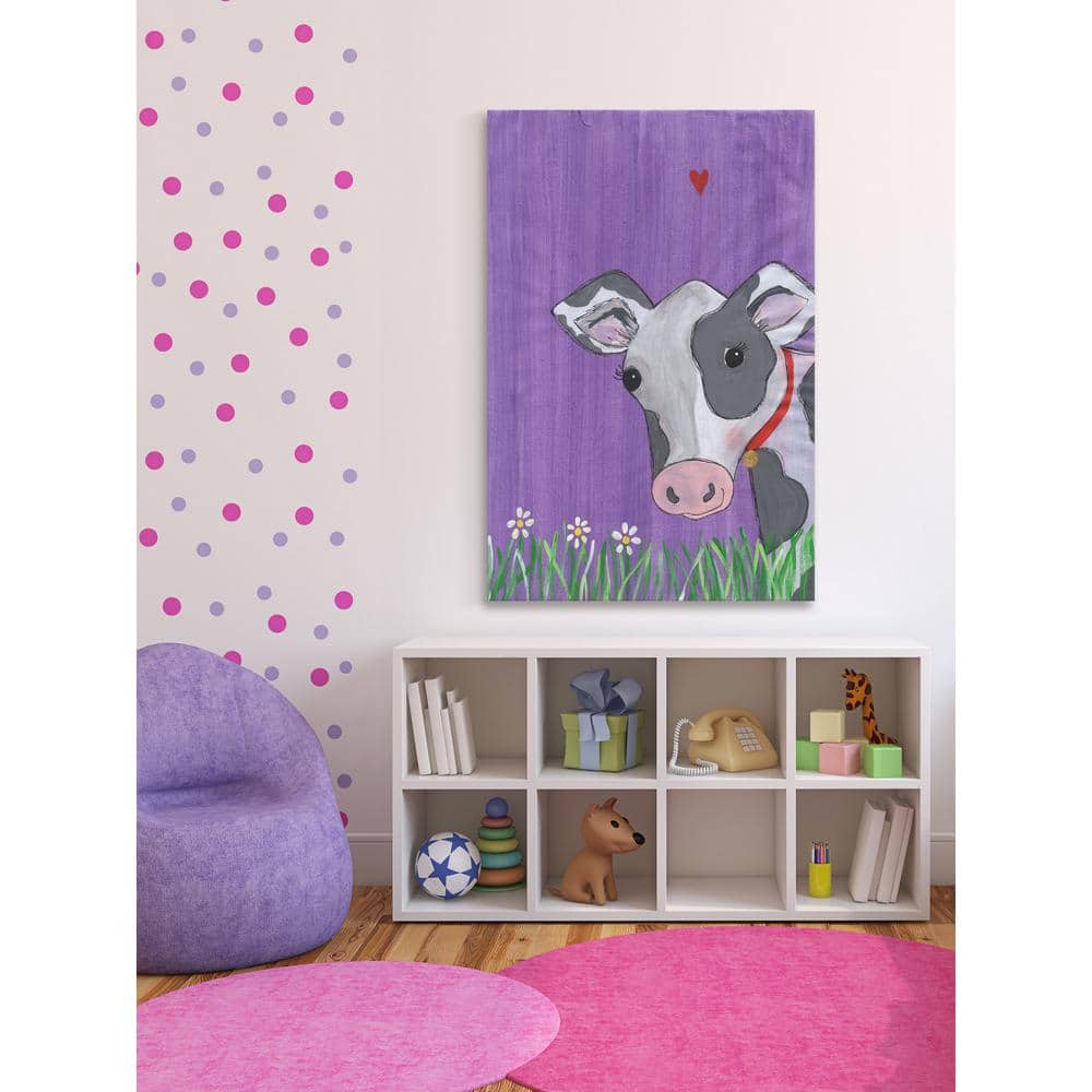 45 in. H x 30 in. W Cow Heart by Melonie Madison Printed Canvas Wall A