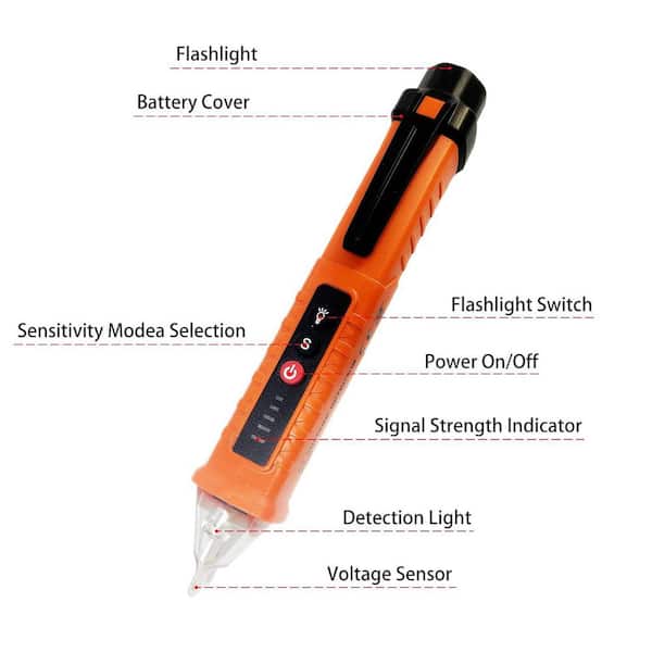 Lukyamzn Non-Contact Voltage Tester with 3 Sensitivity Modes