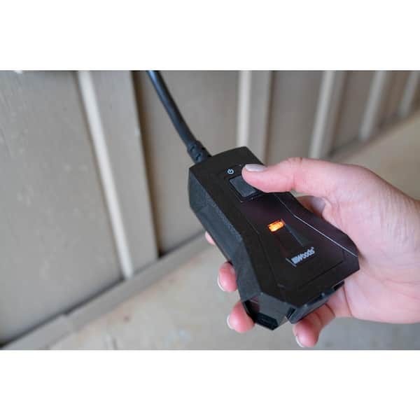 Woods 59742WD Indoor Programmable Remote Control Outlet with 1