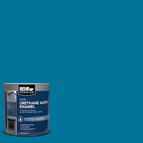 BEHR PREMIUM 1 qt. #P490-7 Mayan Treasure Satin Enamel Urethane Alkyd Interior/Exterior Paint