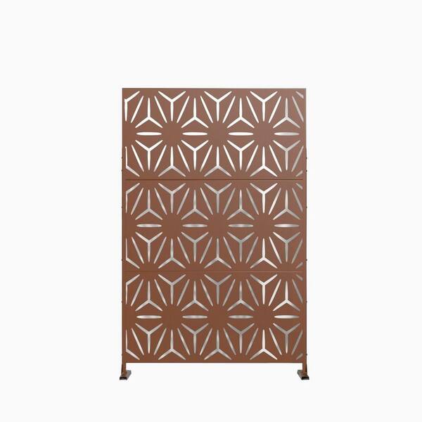 Cisvio 6.5 ft. H x 4 ft. W Decorative Privacy Fence Screen, Laser Cut