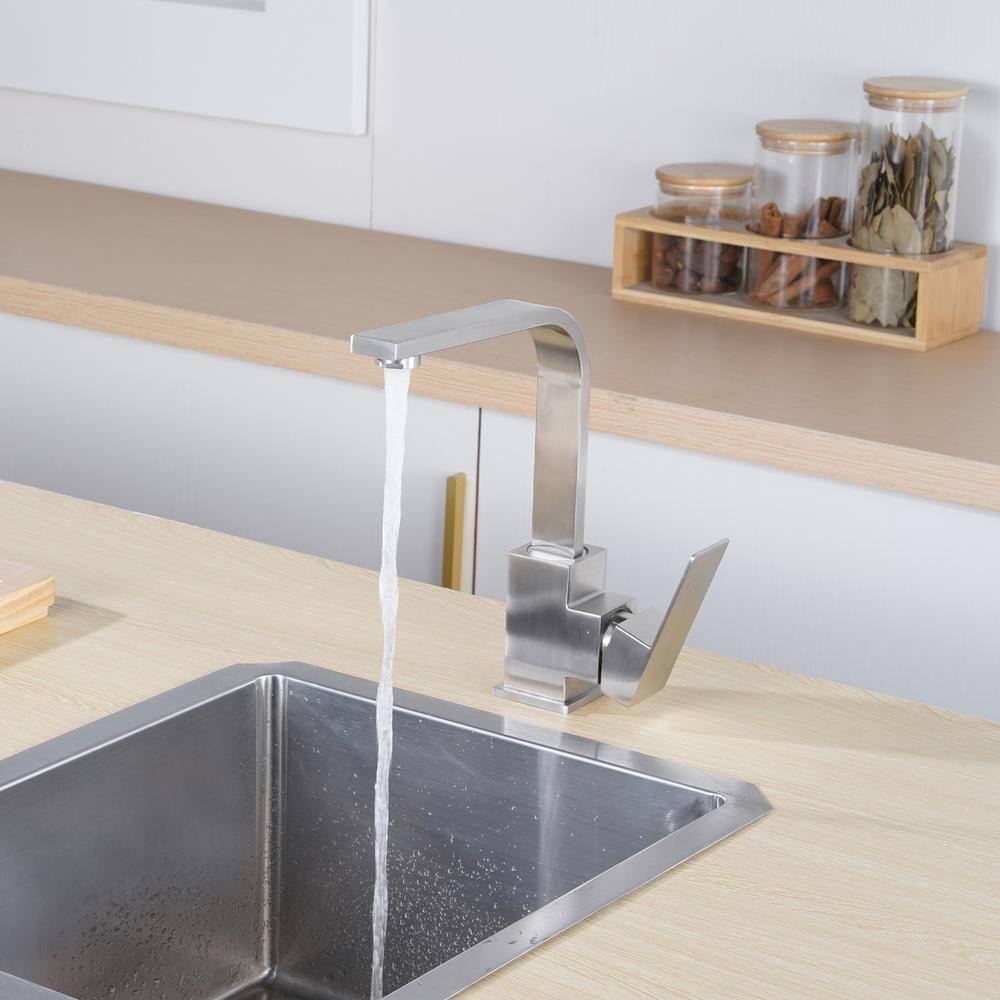 Brushed Nickel Stainless Steel Single Handle Bar Faucet