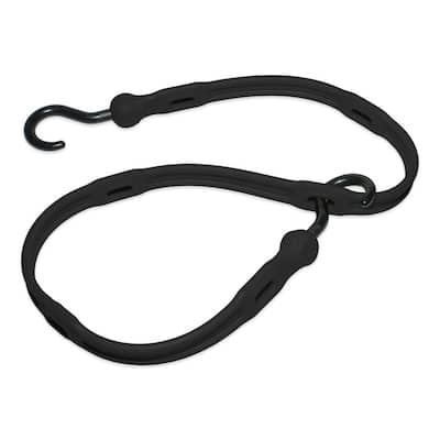 New The Perfect Bungee 6-Arm Flex-Web Tie Down Bungee Cords 18" Black