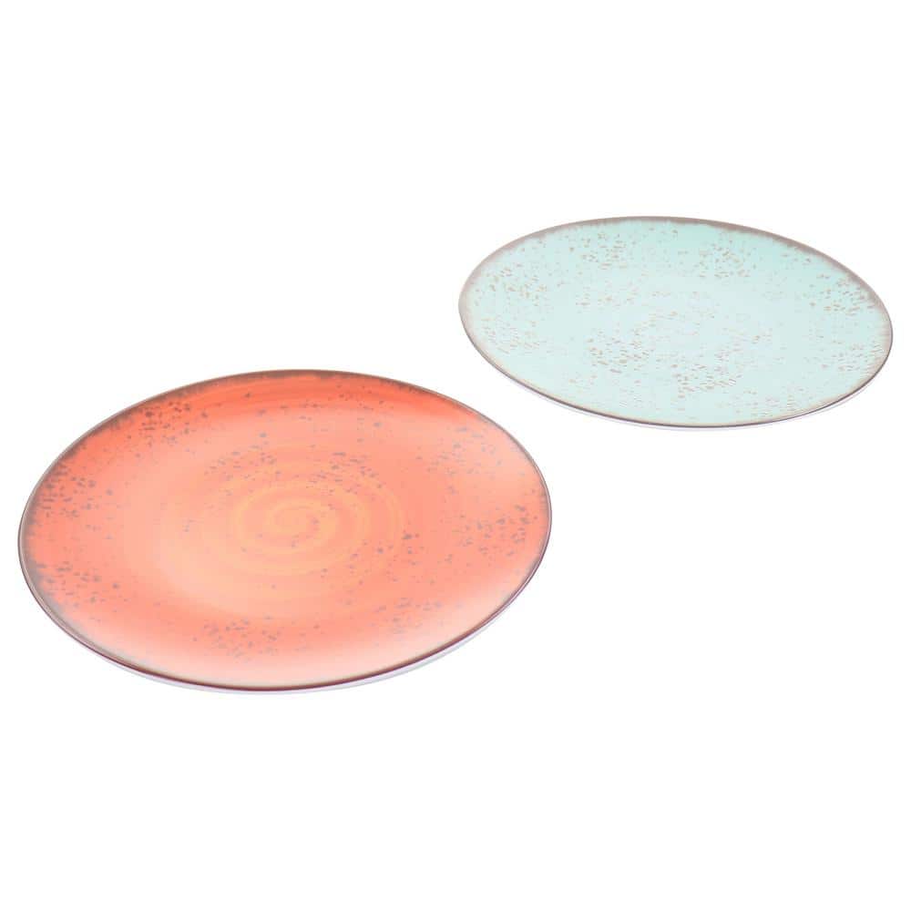 Pryce Assorted Color Melamine 12-Piece Outdoor Dinnerware Set