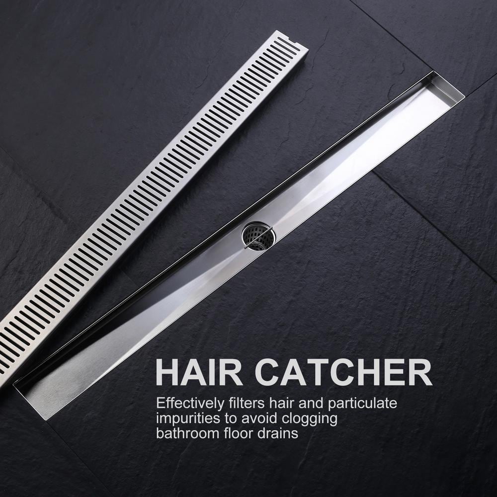 24 Inch Brushed Nickel Stainless Steel Linear Shower Drain