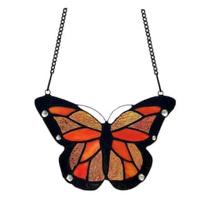Butterfly Stained Glass Window Panel